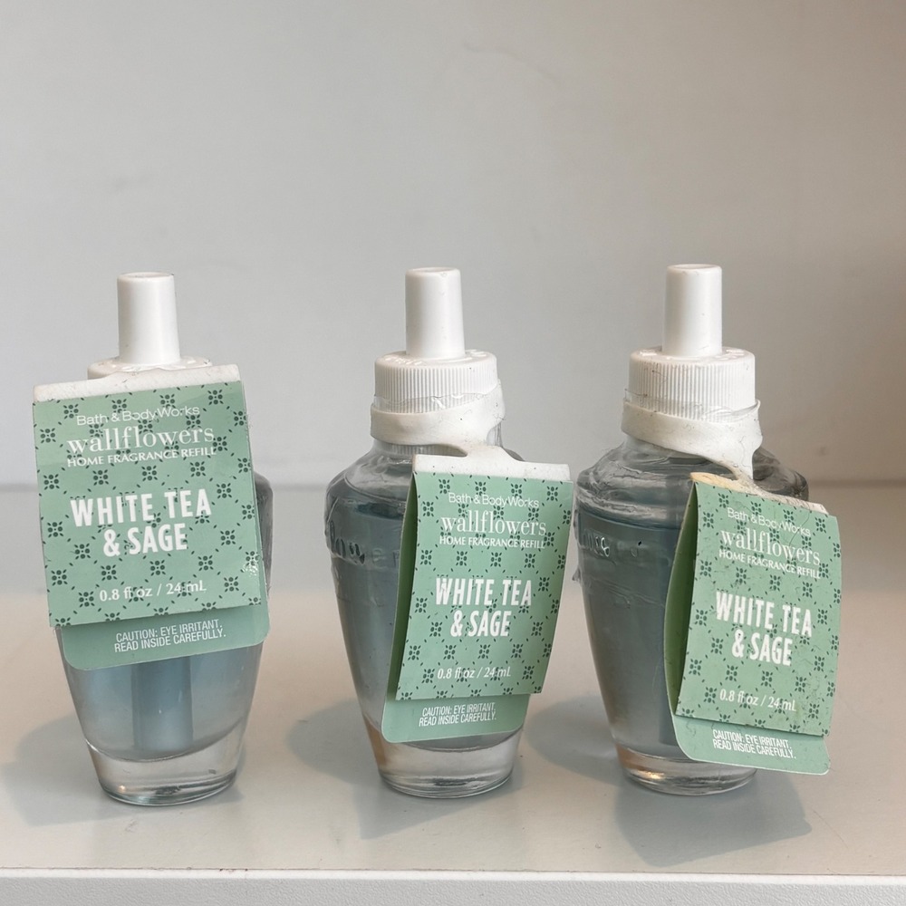 Bath and Body Works Wallflowers White Tea & Sage Home Fragrance Refill 3 Pack